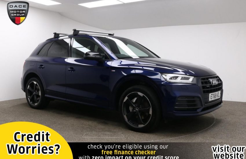 Used 2019 BLUE AUDI Q5 for sale in Manchester