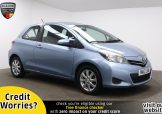 Used 2012 BLUE TOYOTA YARIS for sale in Manchester