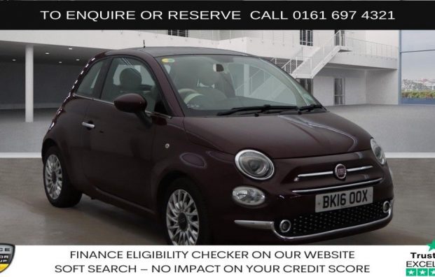 Used 2016 RED FIAT 500 for sale in Manchester