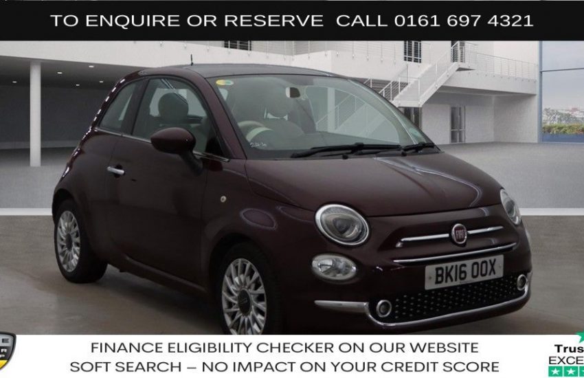 Used 2016 RED FIAT 500 for sale in Manchester