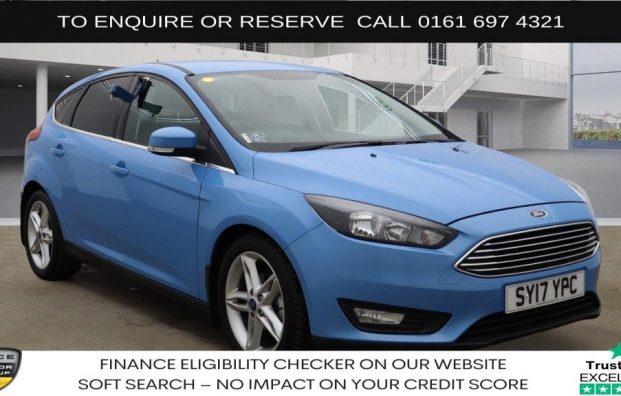Used 2017 BLUE FORD FOCUS for sale in Manchester
