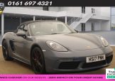 Used 2017 BLUE PORSCHE 718 BOXSTER for sale in Manchester