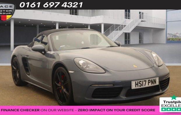 Used 2017 BLUE PORSCHE 718 BOXSTER for sale in Manchester