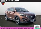 Used 2017 BRONZE HYUNDAI TUCSON for sale in Manchester
