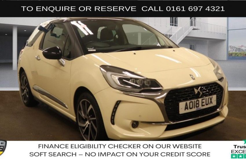 Used 2018 BEIGE DS AUTOMOBILES DS 3 for sale in Manchester