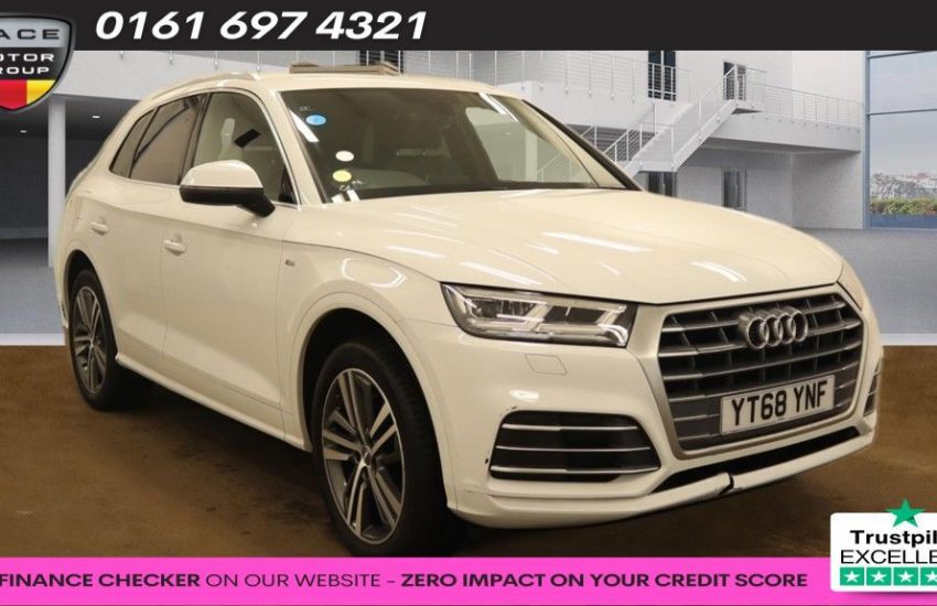 Used 2018 WHITE AUDI Q5 for sale in Manchester