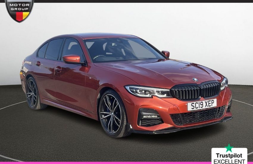 Used 2019 ORANGE BMW 3 SERIES for sale in Manchester