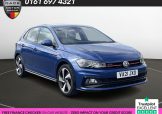 Used 2021 BLUE VOLKSWAGEN POLO for sale in Manchester