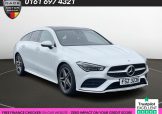 Used 2021 WHITE MERCEDES-BENZ CLA for sale in Manchester