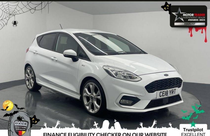 Used 2018 WHITE FORD FIESTA for sale in Manchester