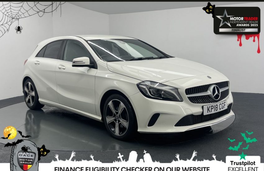 Used 2018 WHITE MERCEDES-BENZ A-CLASS for sale in Manchester