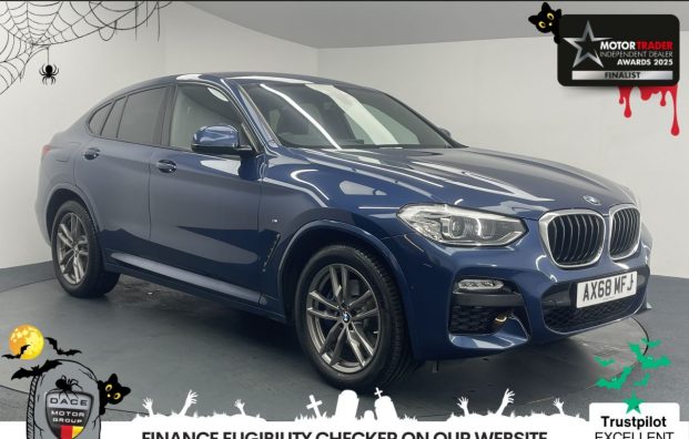 Used 2019 BLUE BMW X4 for sale in Manchester