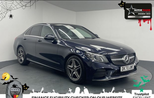 Used 2020 BLUE MERCEDES-BENZ C-CLASS for sale in Manchester