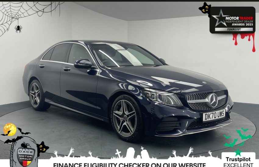 Used 2020 BLUE MERCEDES-BENZ C-CLASS for sale in Manchester