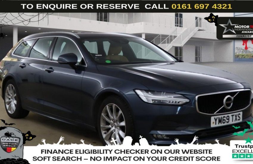 Used 2020 BLUE VOLVO V90 for sale in Manchester