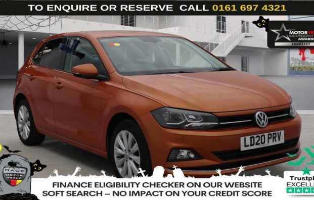 Used 2020 ORANGE VOLKSWAGEN POLO for sale in Manchester