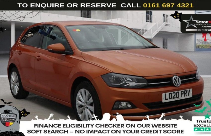 Used 2020 ORANGE VOLKSWAGEN POLO for sale in Manchester