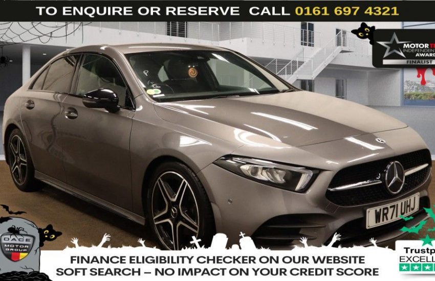 Used 2021 GREY MERCEDES-BENZ A-CLASS for sale in Manchester