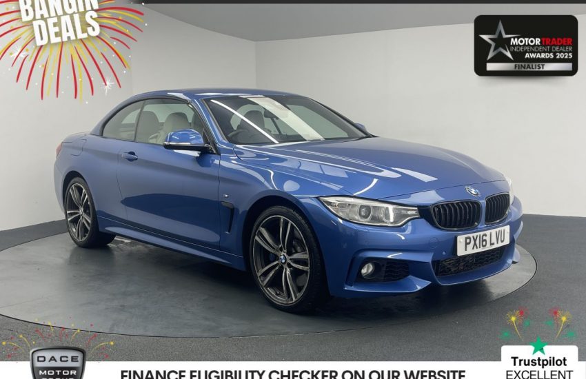 Used 2016 BLUE BMW 4 SERIES for sale in Manchester