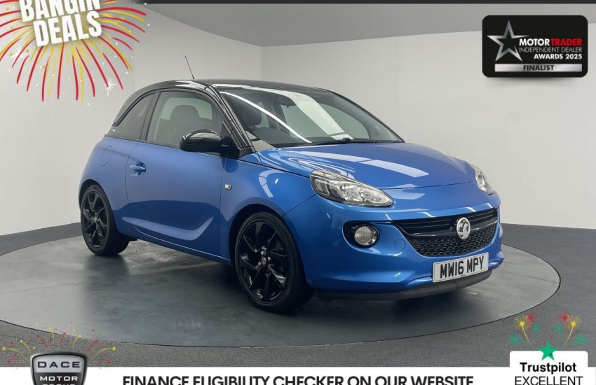 Used 2016 BLUE VAUXHALL ADAM for sale in Manchester