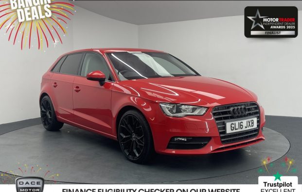 Used 2016 RED AUDI A3 for sale in Manchester