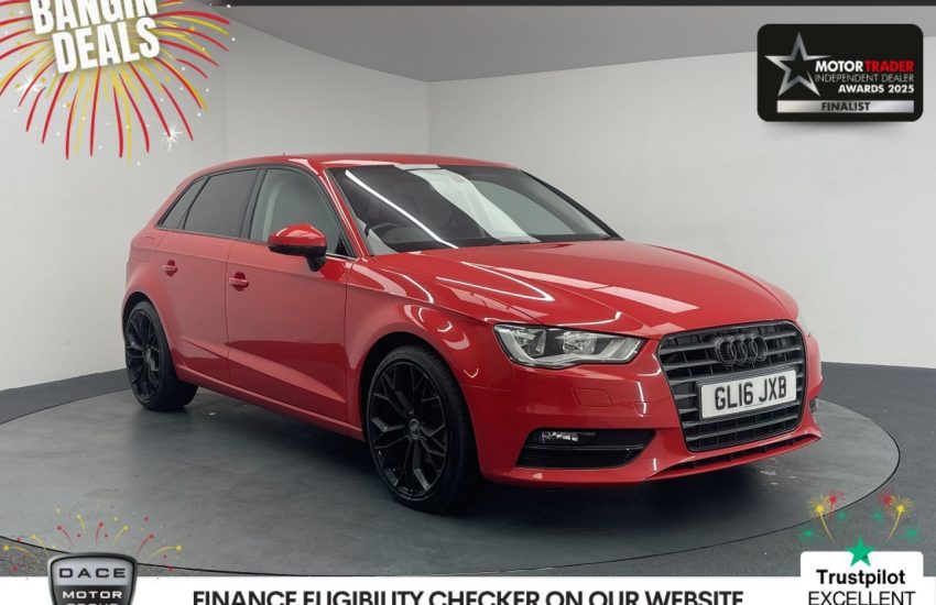 Used 2016 RED AUDI A3 for sale in Manchester