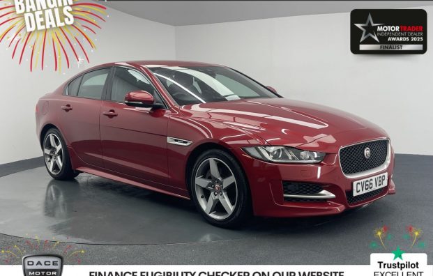 Used 2016 RED JAGUAR XE for sale in Manchester