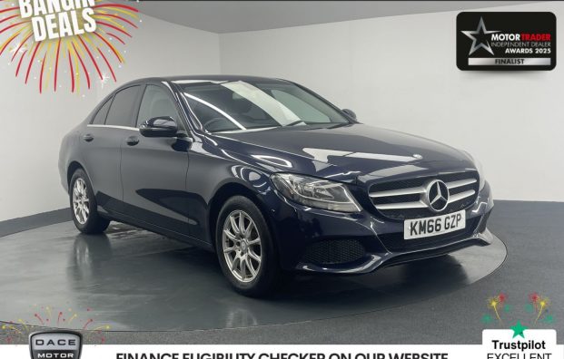 Used 2017 BLUE MERCEDES-BENZ C-CLASS for sale in Manchester