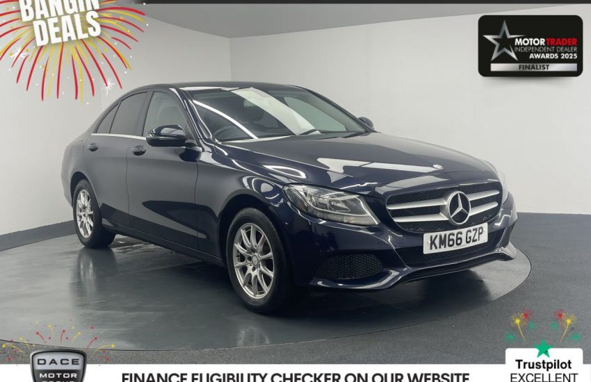 Used 2017 BLUE MERCEDES-BENZ C-CLASS for sale in Manchester