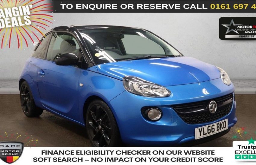 Used 2017 BLUE VAUXHALL ADAM for sale in Manchester