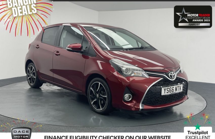 Used 2017 RED TOYOTA YARIS for sale in Manchester