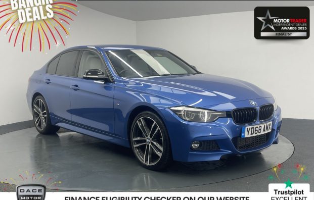 Used 2018 BLUE BMW 3 SERIES for sale in Manchester