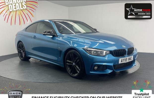 Used 2018 BLUE BMW 4 SERIES for sale in Manchester