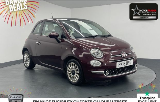 Used 2018 RED FIAT 500 for sale in Manchester