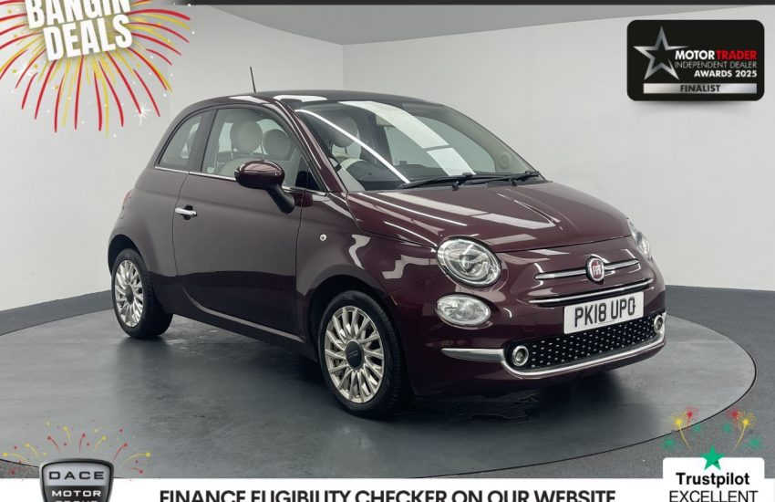 Used 2018 RED FIAT 500 for sale in Manchester