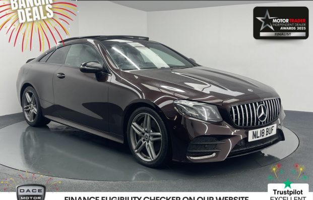 Used 2018 RED MERCEDES-BENZ E-CLASS for sale in Manchester