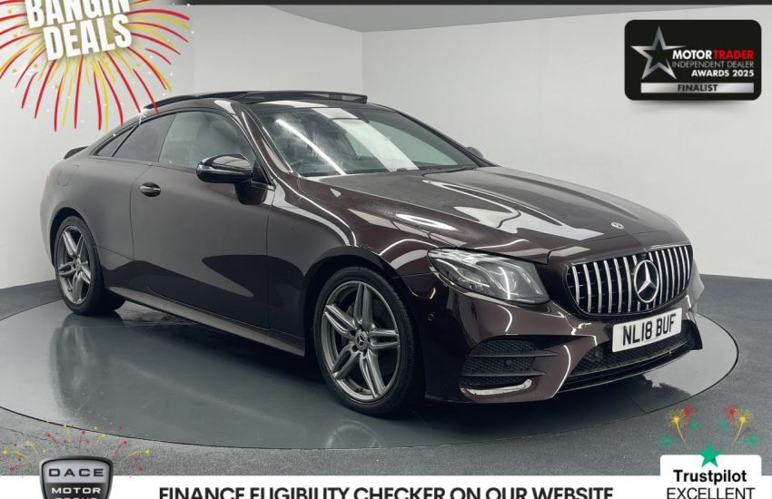 Used 2018 RED MERCEDES-BENZ E-CLASS for sale in Manchester