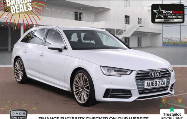 Used 2018 WHITE AUDI A4 AVANT for sale in Manchester