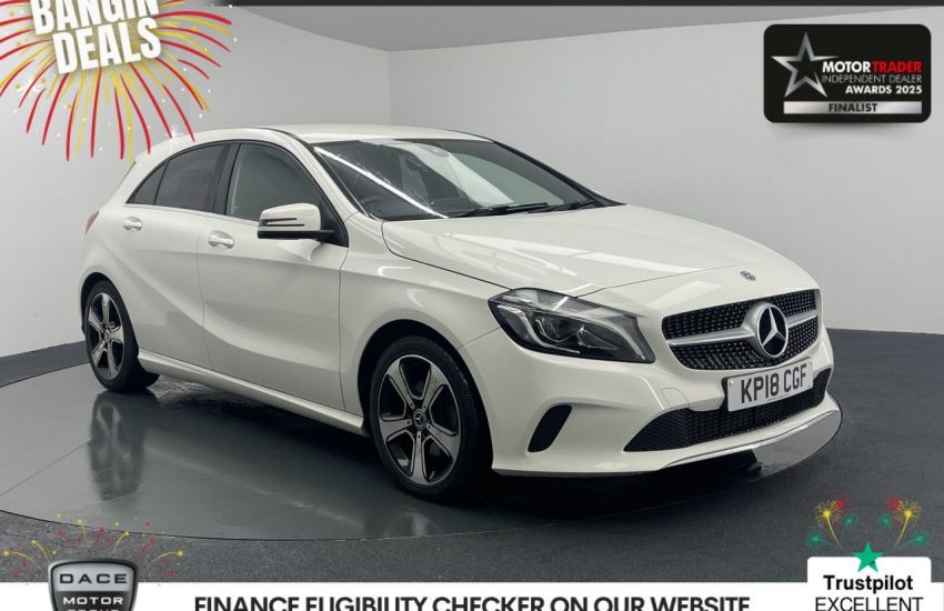 Used 2018 WHITE MERCEDES-BENZ A-CLASS for sale in Manchester