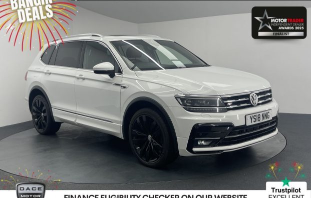 Used 2018 WHITE VOLKSWAGEN TIGUAN ALLSPACE for sale in Manchester