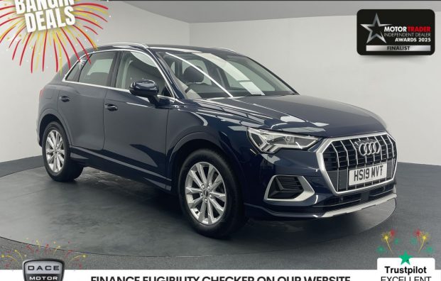 Used 2019 BLUE AUDI Q3 for sale in Manchester