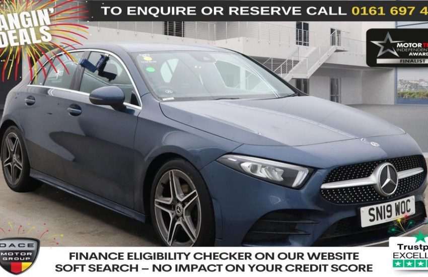 Used 2019 BLUE MERCEDES-BENZ A-CLASS for sale in Manchester