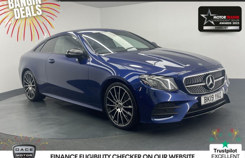 Used 2019 BLUE MERCEDES-BENZ E-CLASS for sale in Manchester