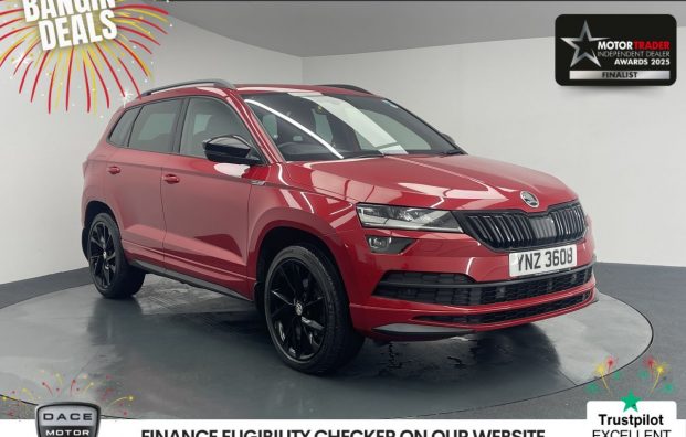 Used 2019 RED SKODA KAROQ for sale in Manchester