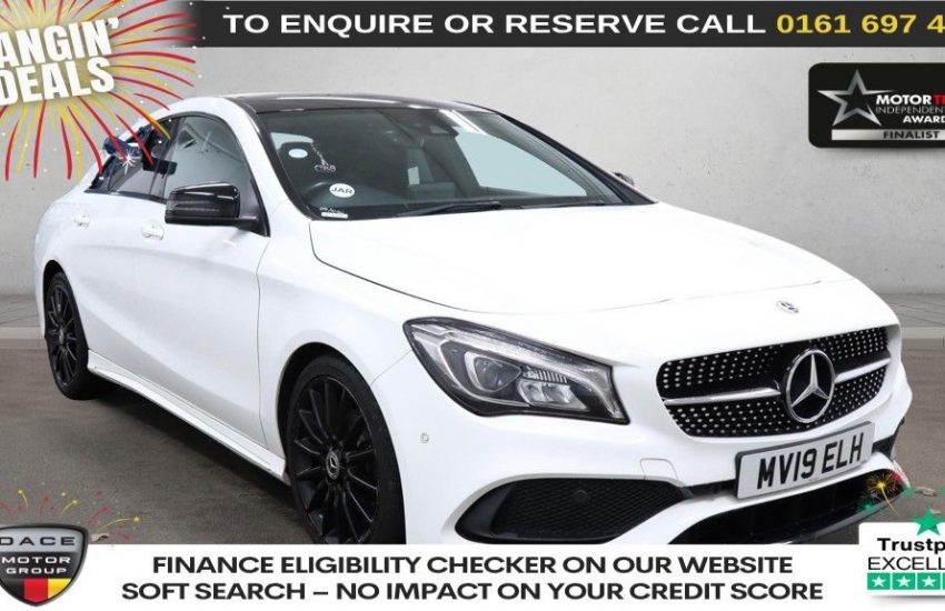 Used 2019 WHITE MERCEDES-BENZ CLA for sale in Manchester