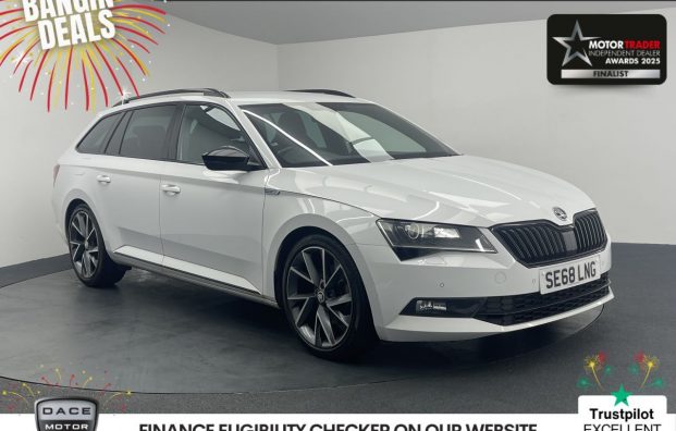 Used 2019 WHITE SKODA SUPERB for sale in Manchester
