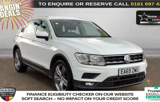 Used 2019 WHITE VOLKSWAGEN TIGUAN for sale in Manchester
