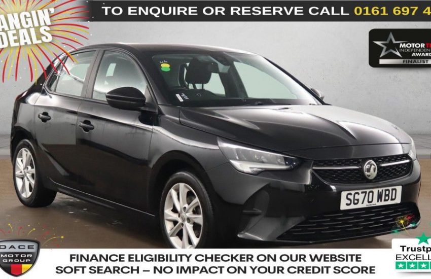 Used 2020 BLACK VAUXHALL CORSA for sale in Manchester