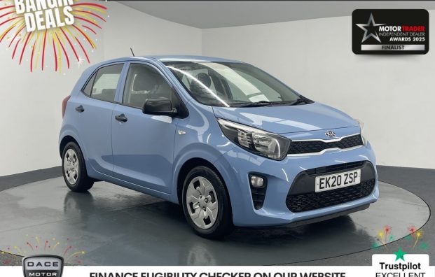 Used 2020 BLUE KIA PICANTO for sale in Manchester
