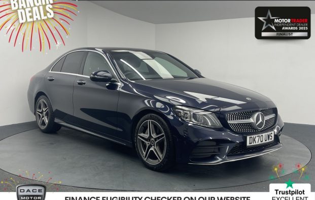 Used 2020 BLUE MERCEDES-BENZ C-CLASS for sale in Manchester